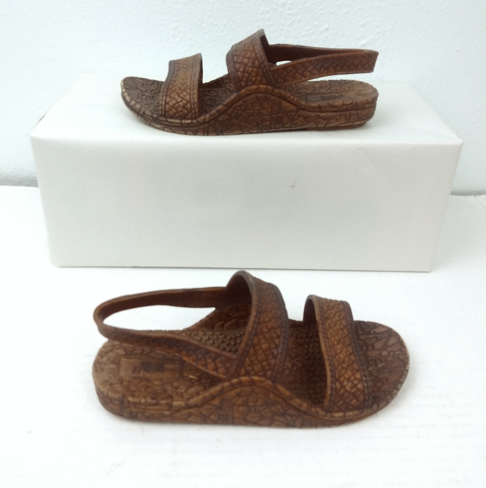 J-Slips Coconut Hawaiian Slingback Toddler Boy Sandals Shoes Size T8/9